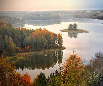 Giżycko jesienią