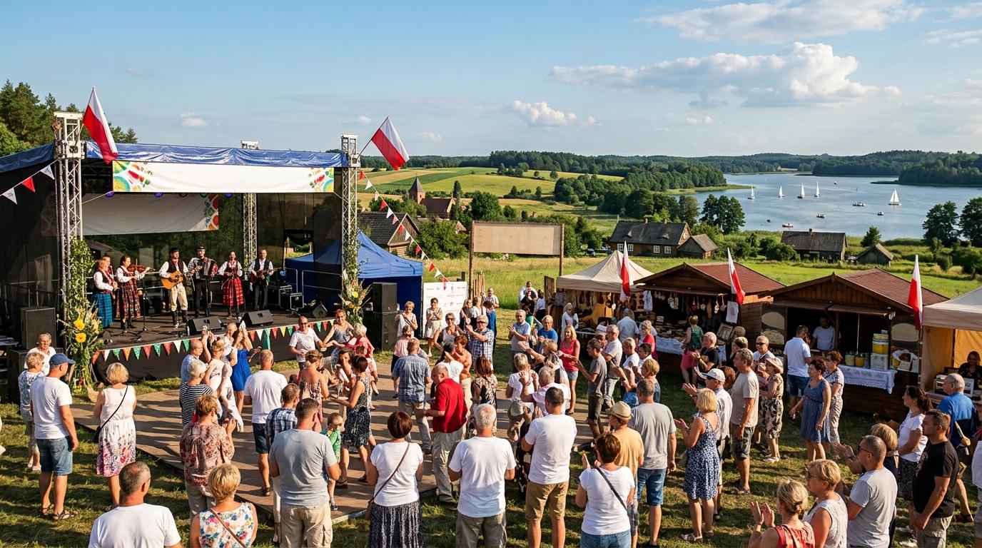 Letnie wydarzenia na Mazurach: lokalny festyn na polskiej wsi